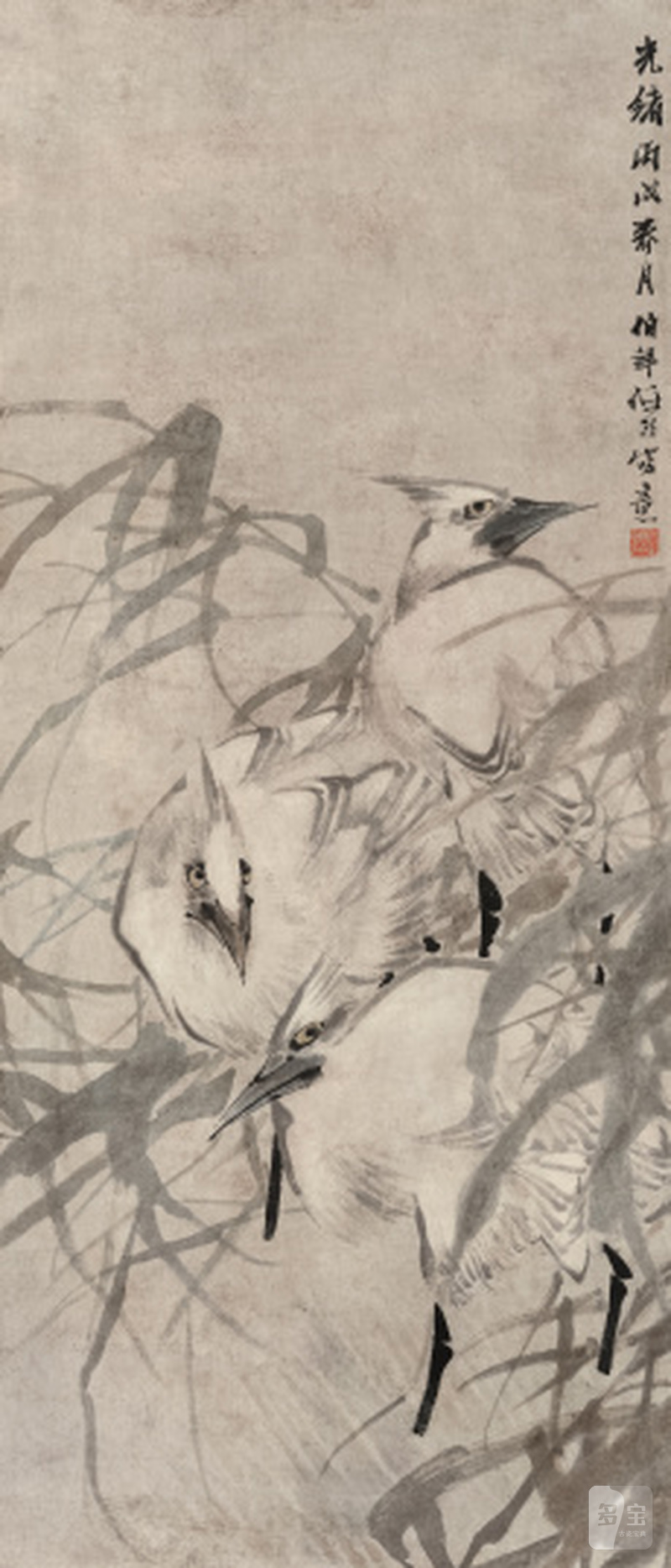 任伯年 1840-1895 白鹭
